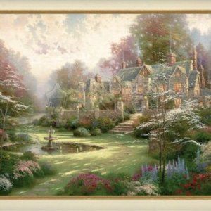 Unframed "Gardens Beyond Spring Gate" by Thomas Kinkade